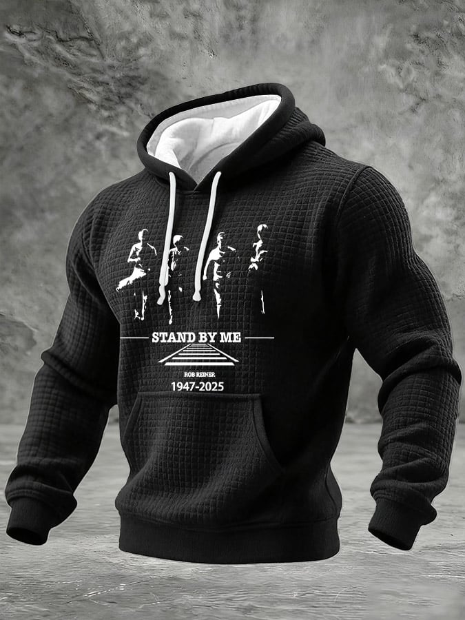 Men's Stand By Me Printed Casual Hoodie