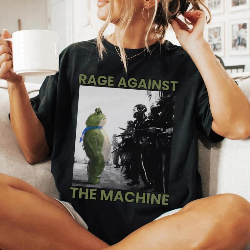 Portland Frog Rage Against The Machine Shirt, FDT Tee, Anti Jump Sweatshirt, Vintage Activist T-Shirt