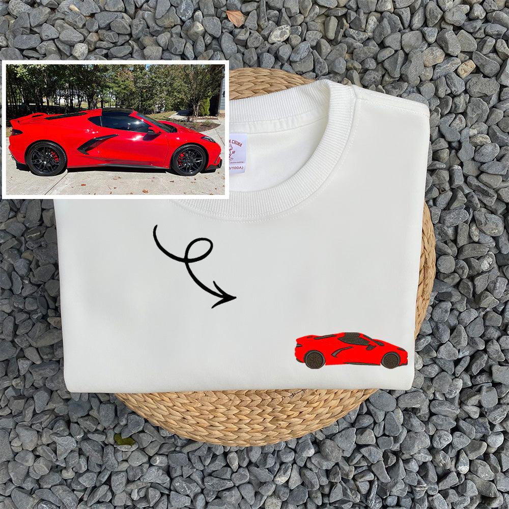 Custom Car Embroidered Hoodie