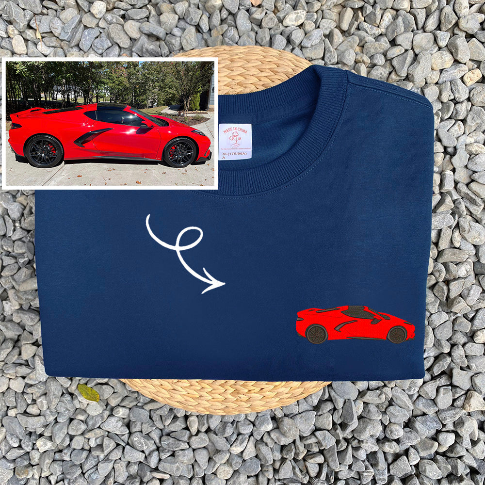 Custom Car Embroidered Hoodie