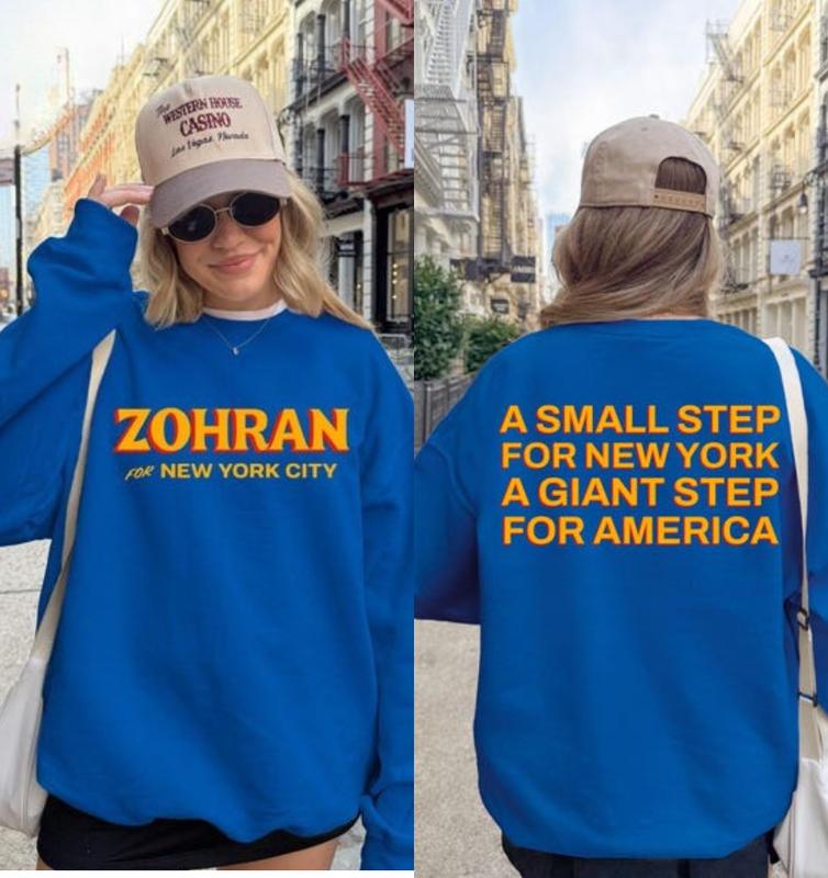Zohran Mamdani Victory Sweatshirt - Shirt, NYC Mayoral Race Win Celebration Liberal Tee