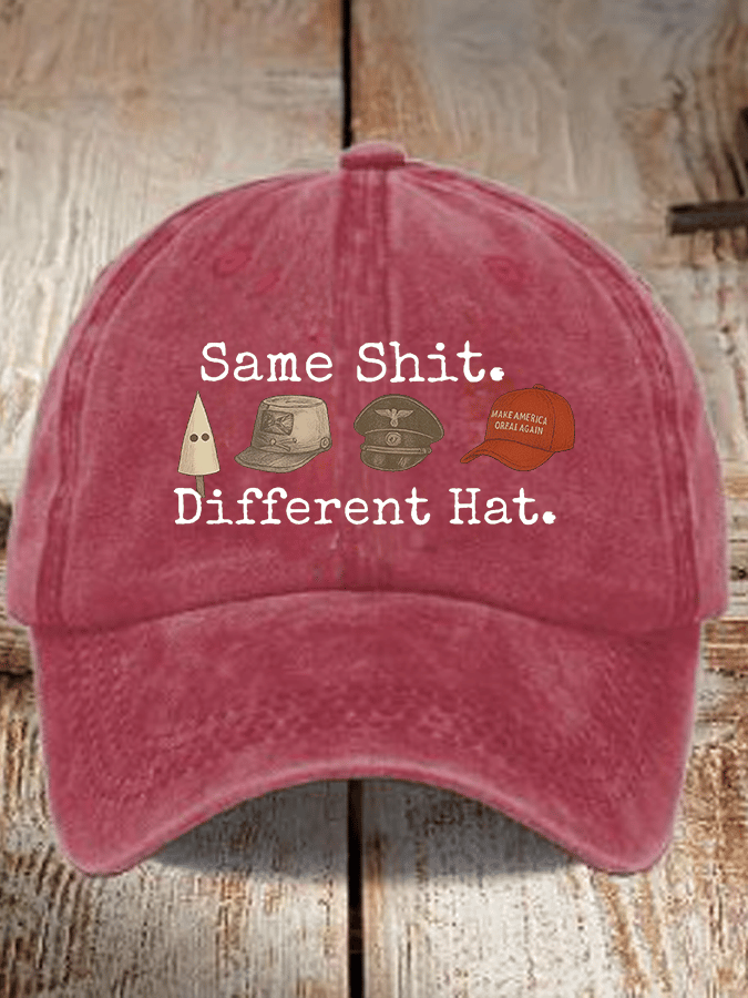 Unisex Same shit Different costume Print Hat