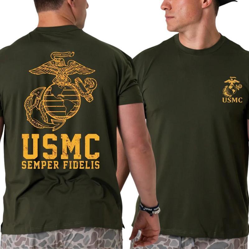 U.S. Marines T-shirt, Marines 250 Year Anniversary Collection, USMC Inspired Patriotic Tee