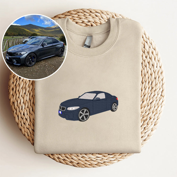 Drive in Style: Custom Car Logo Embroidery Sweatshirt