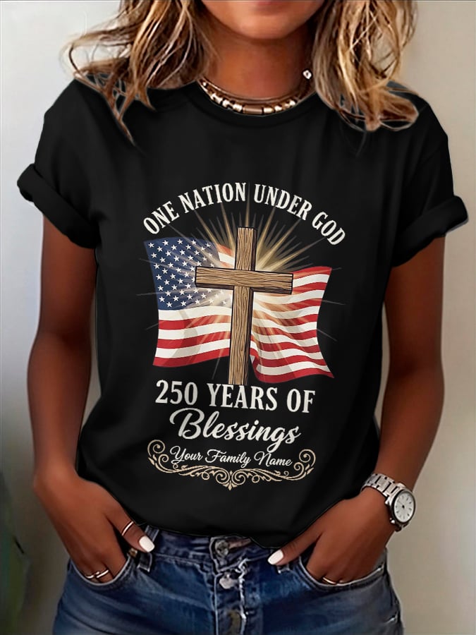 Women's Casual Printed Short-Sleeve T-Shirt