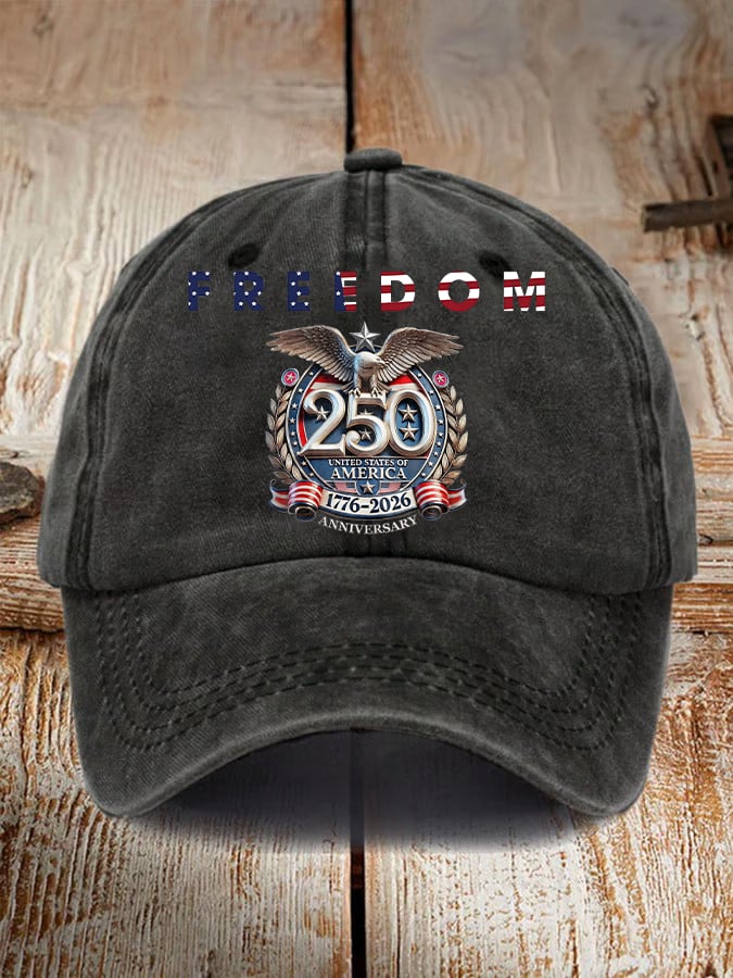 Unisex American 250th Print Casual Hat