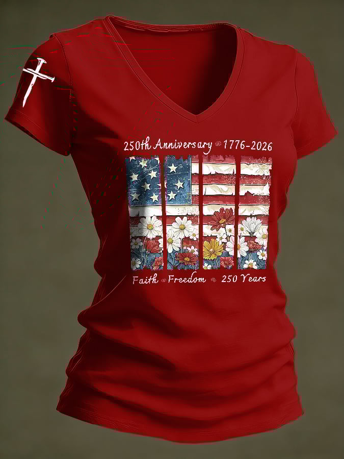 Women's Casual Printed Short-Sleeve T-Shirt