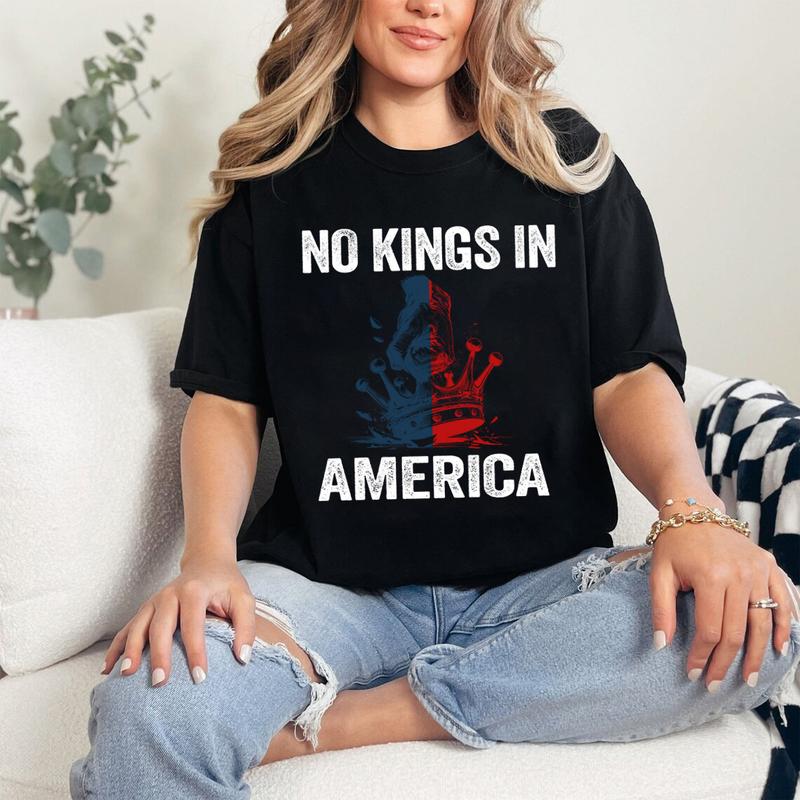 No Kings In America Shirt, Anti Tr.u.m.p Shirt, Protest Shirt