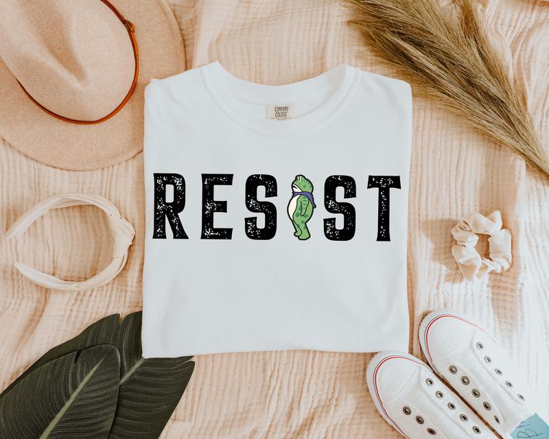 RESIST Shirt, PortLand Oregon Frog TShirt,Hooide,Sweatshirt