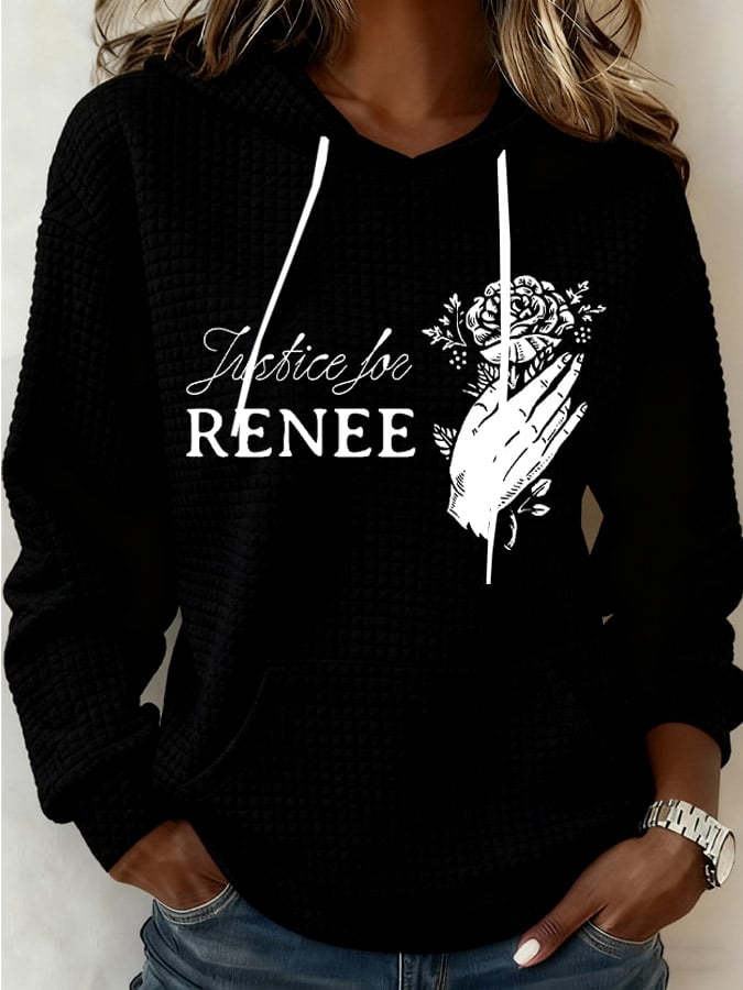 Women's Justice For Her Print Casual Sweatshirt