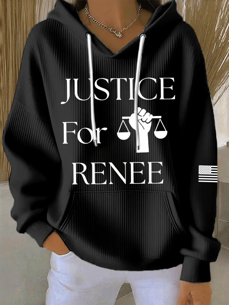Women's Justice For Renee Nicole Good Print Casual Sweatshirt