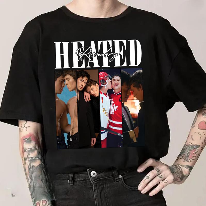 Hockey Heated Rivalry Shirt – Shane Hollander & Ilya Rozanov LGBT Love Tee, Queer Hockey Fan Apparel