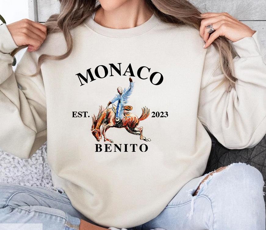 Monaco Bad Bunny Most Wanted Tour 2023 Sweatshirt Shirt
