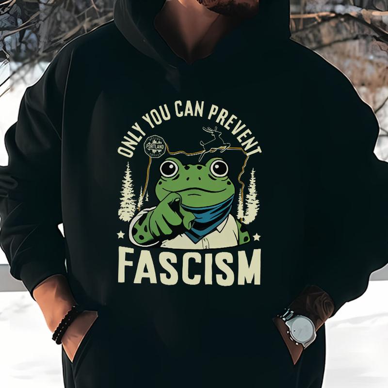 Only You Can Prevent Fascism Portland Frog Protest Shirt, Anti ICE Shirt