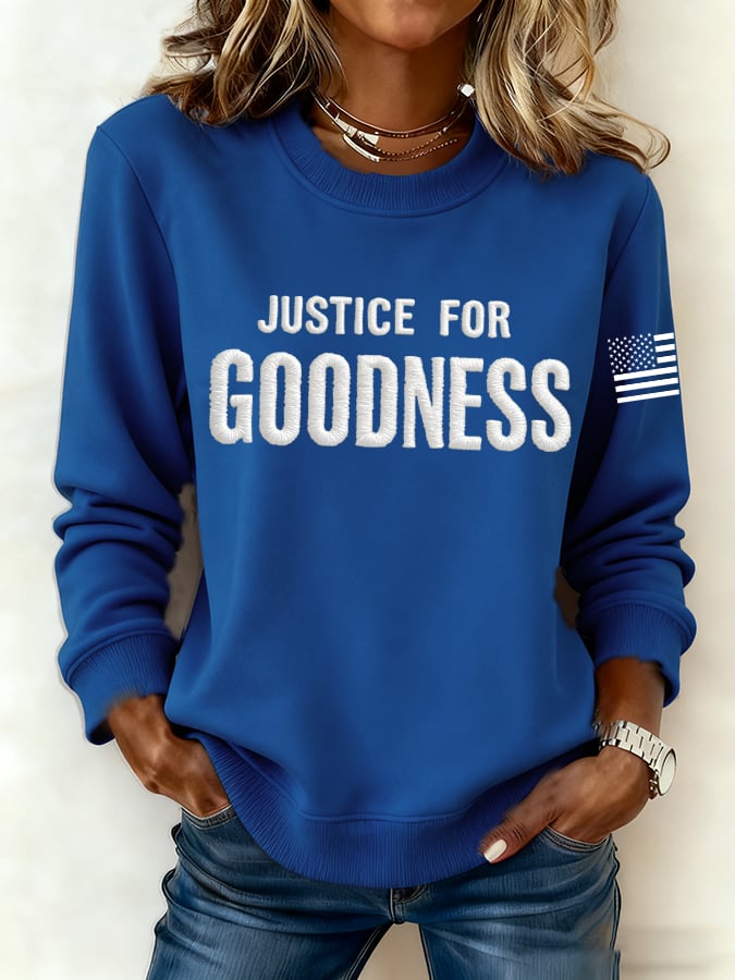 Women's JUSTICE FOR GOODNESS Printed Hoodies