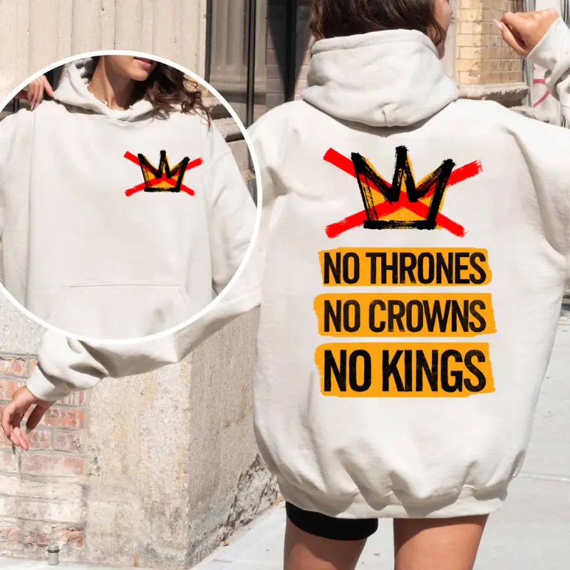 No Kings Shirt, No Thrones No Crowns No Kings Shirt, Political Protest Tee