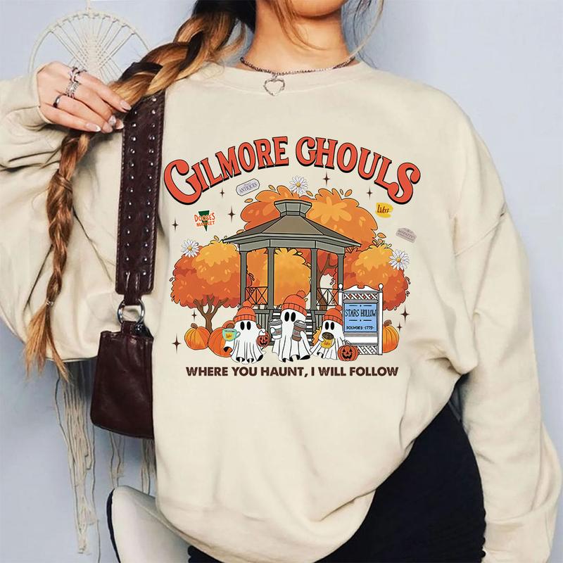 Gilmore Ghouls T-shirt Sweatshirt Hoodie, Where You Haunt I Will Follow Shirt