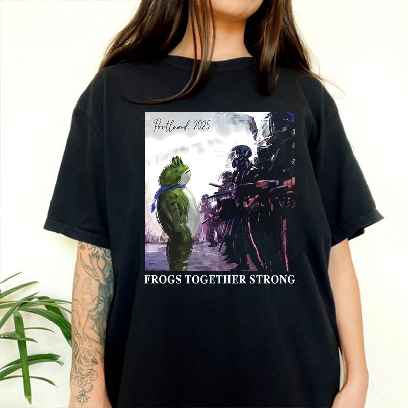 Portland Frog Shirt Anti ICE Shirt Abolish ICE Apparel