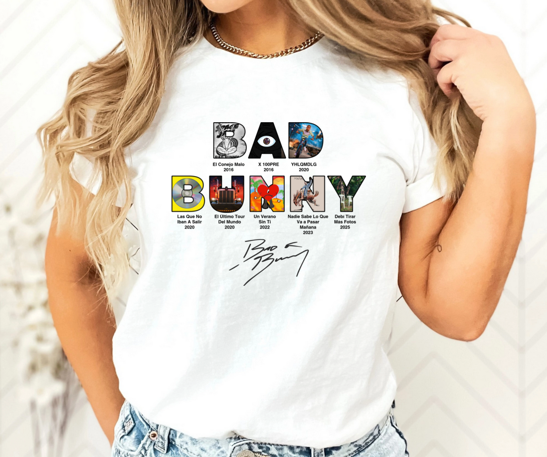 Bad Bunny Albums Shirt/ Sweatshirt/ Hoodie