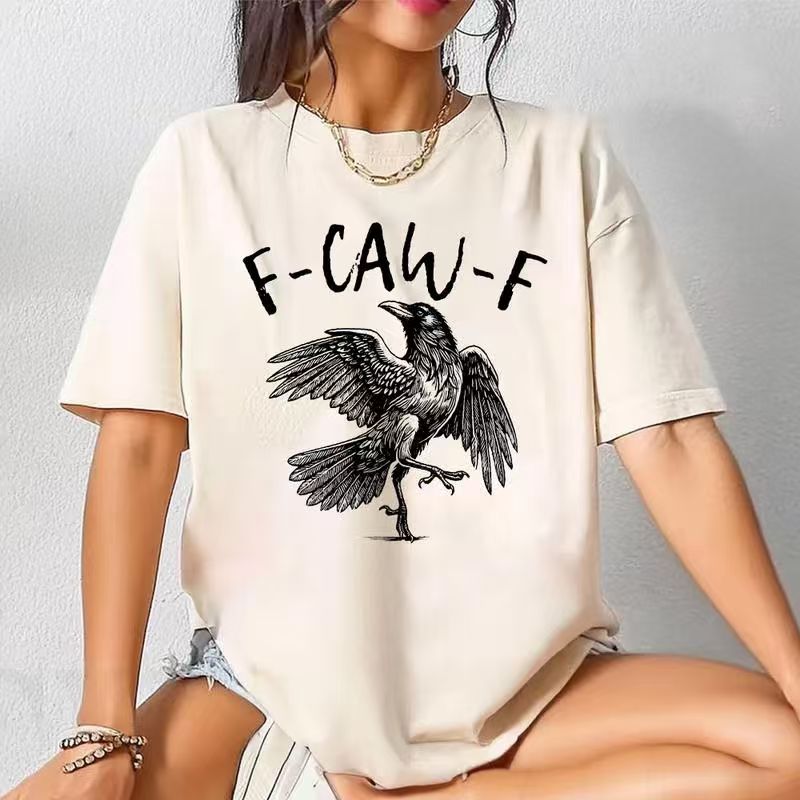 Funny Crow Shirt, F-Caw-F T-Shirt, Black Crow Sweatshirt, Raven Lover Gift, Funny Raven Sweater, Gothic Crow Tee
