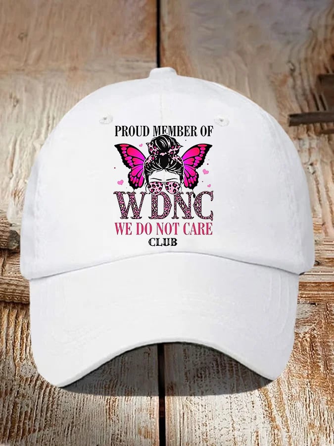 Unisex Retro Proud Member Of WDNC Club Print Baseball Cap