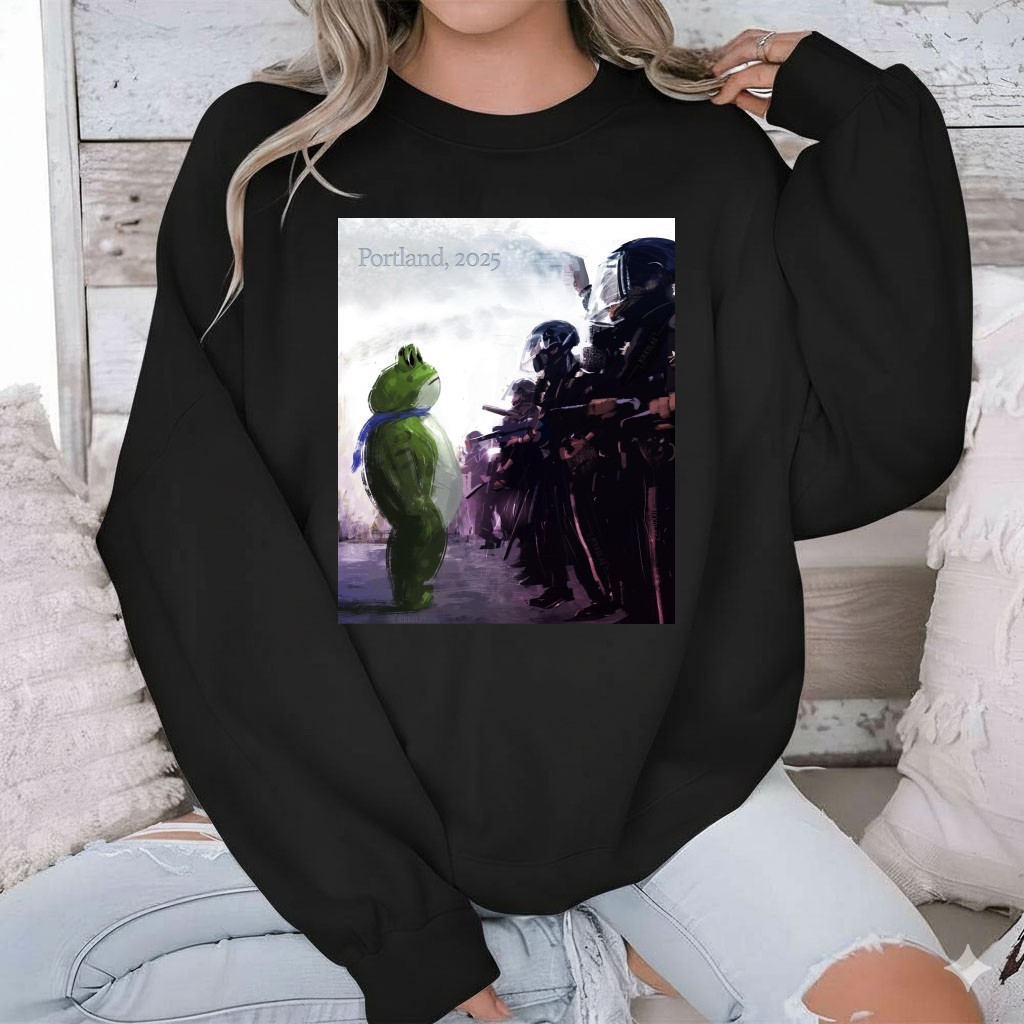 Resist Portland Frog Shirt, I Stand With Frog Shirt, Artistic Protest Graphic Tee