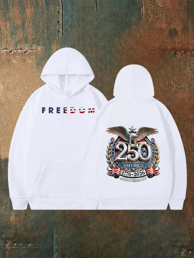 Unisex   American 250th Print  Hoodie