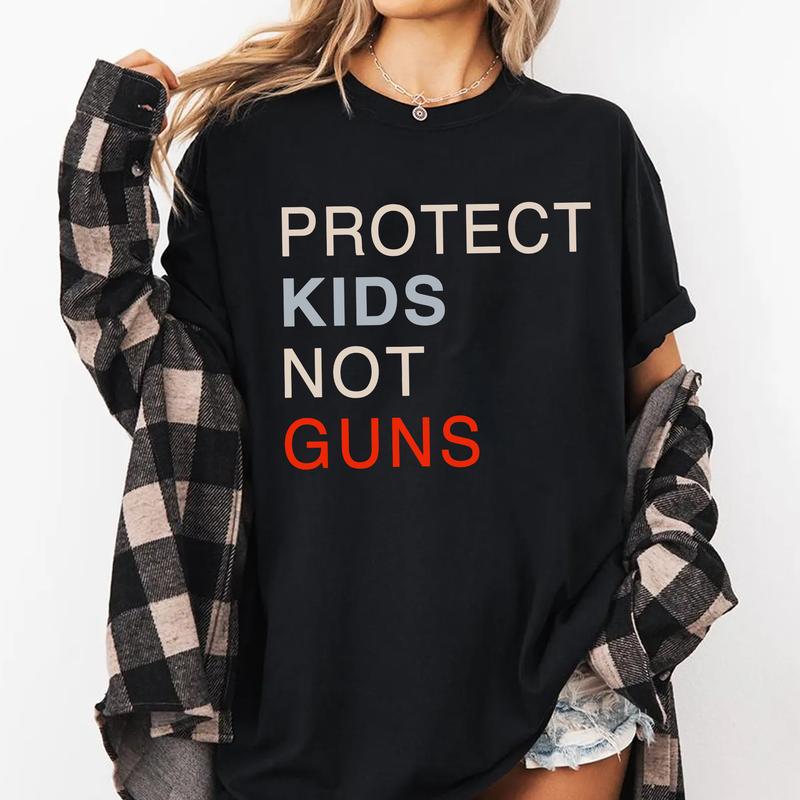 Protect Kids Not Guns Shirt, Thoughts and Prayers, Protest Our Future, Gun Control T-Shirt