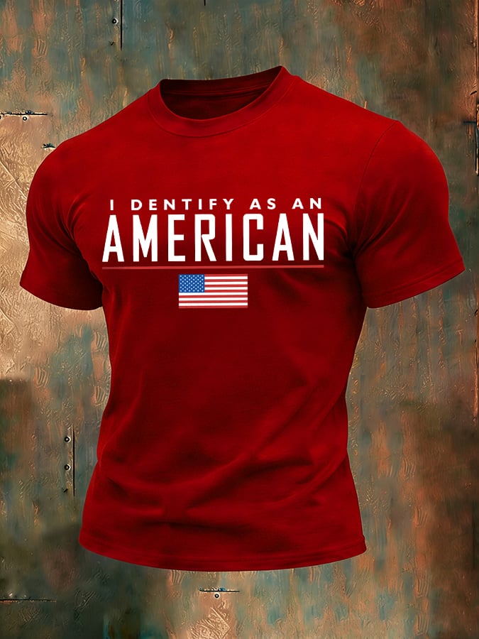 Men's 250th Anniversary National Flag Print Casual Short-Sleeved T-Shirt