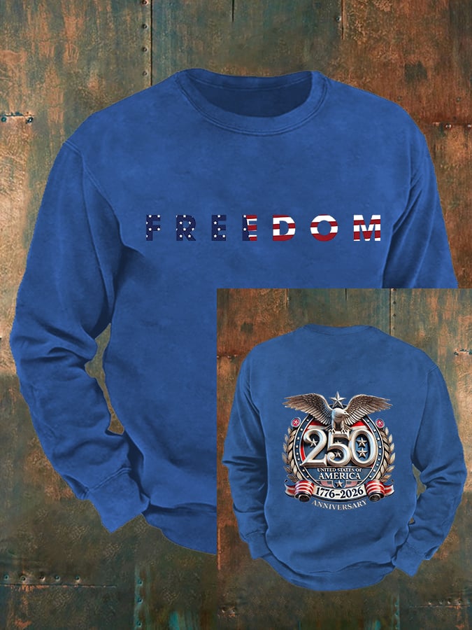 Men's   American 250th Print Sweatshirt