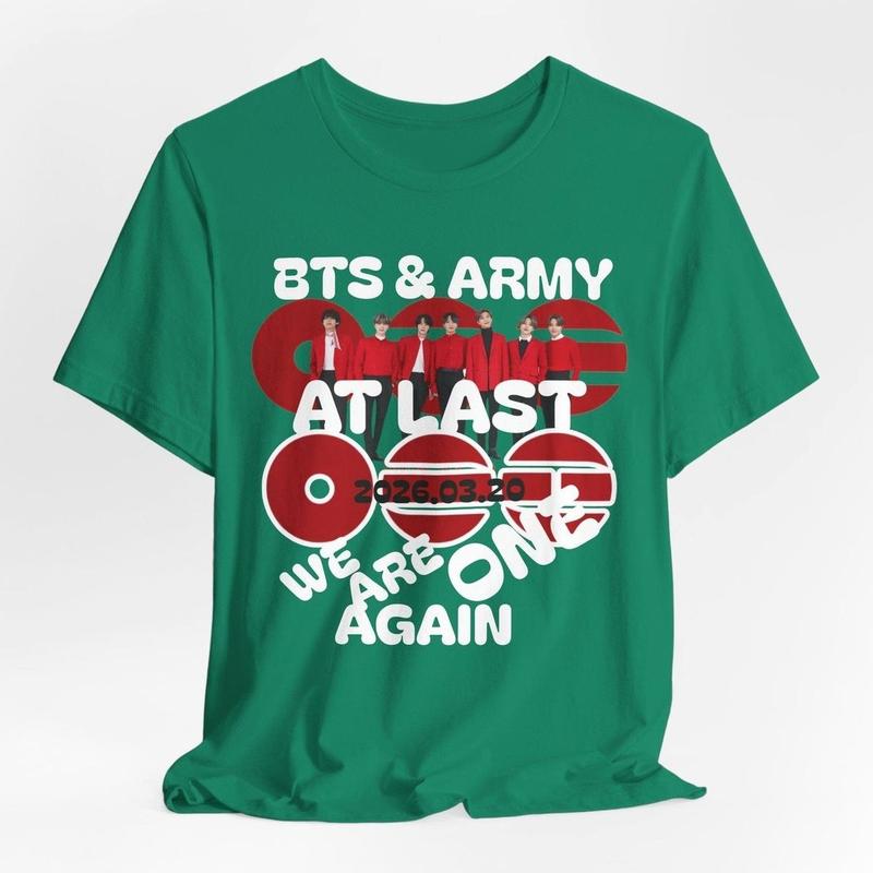 Bangtan World Tour 2026 Graphic Tee Kpop Band Shirt Unisex Kpop Arrmy Gift High Tech Printing Soft Cotton Comfortable Round Neck T-Shirt（副本）
