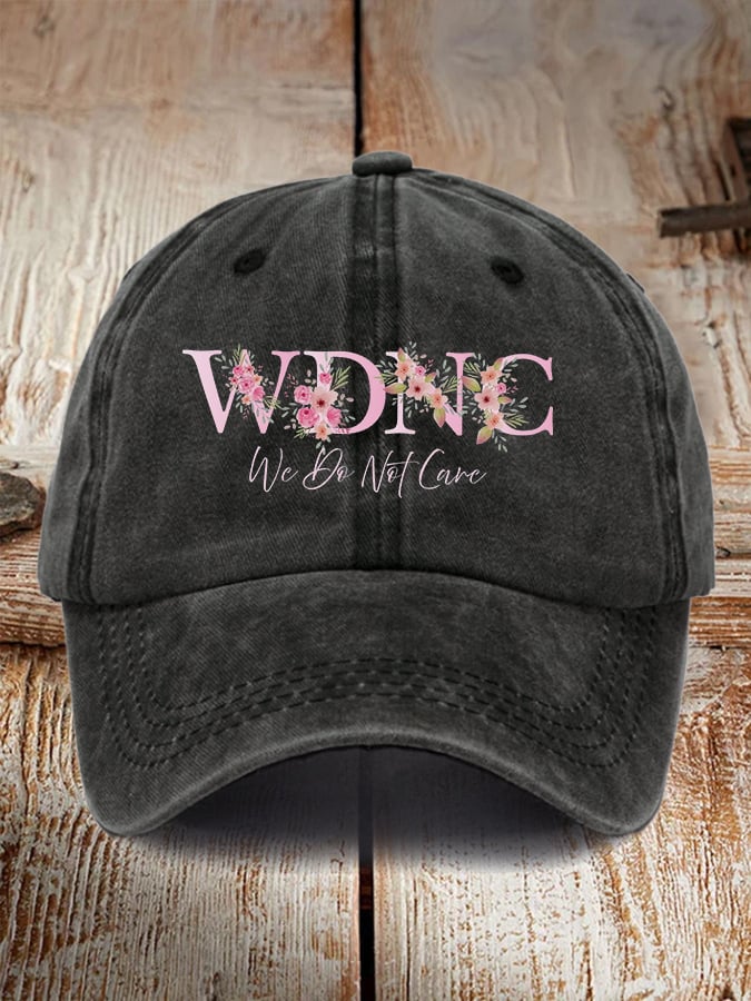 Retro Funny WDNC Menopause Perimenopause Print Baseball Cap