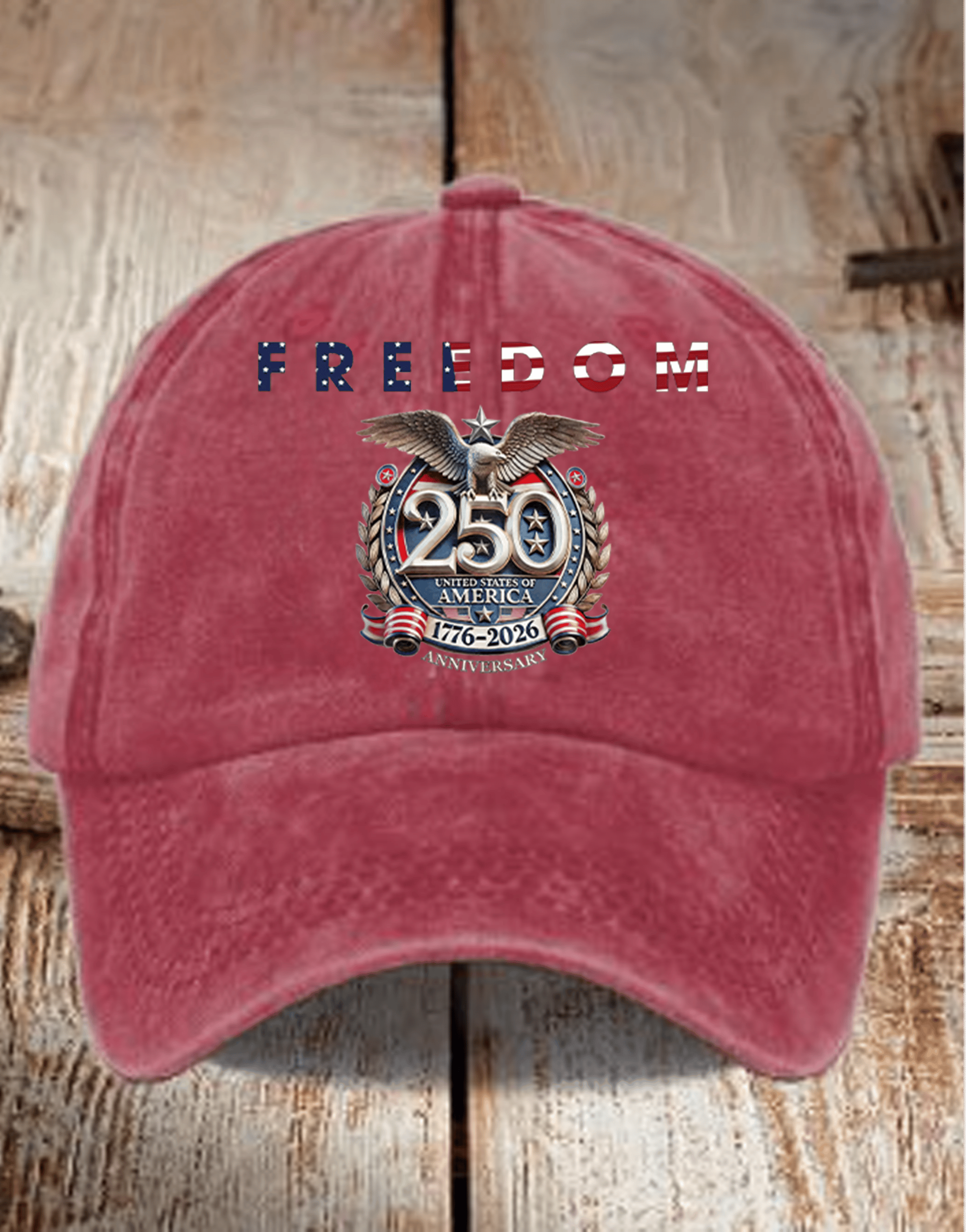 Unisex  American 250th Print  Casual  Hat