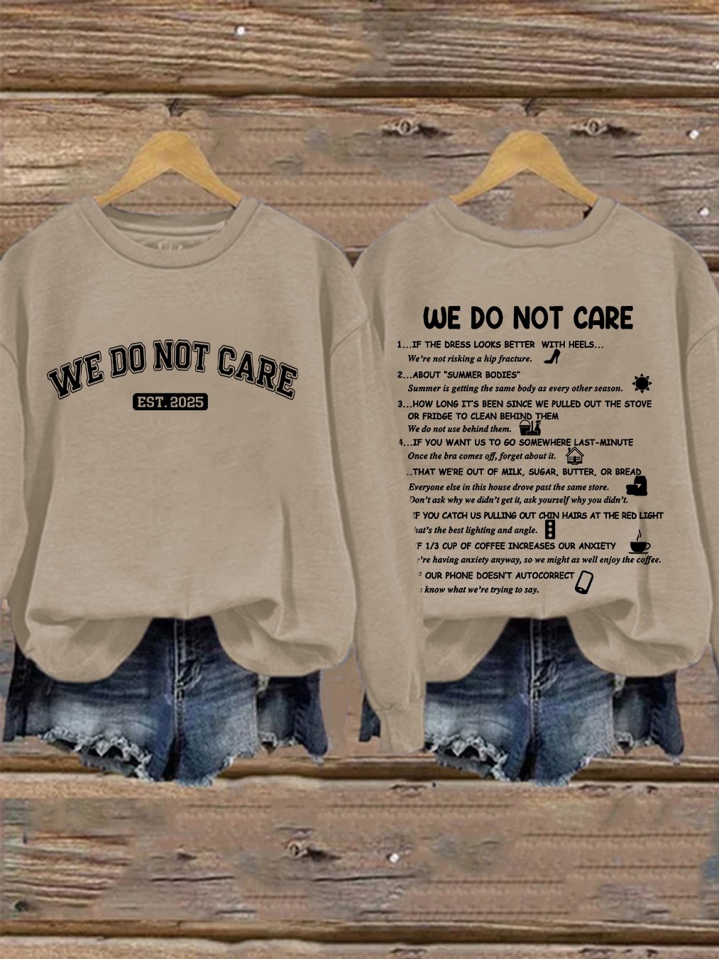 Retro Funny WDNC Menopause Perimenopause Print Sweatshirt
