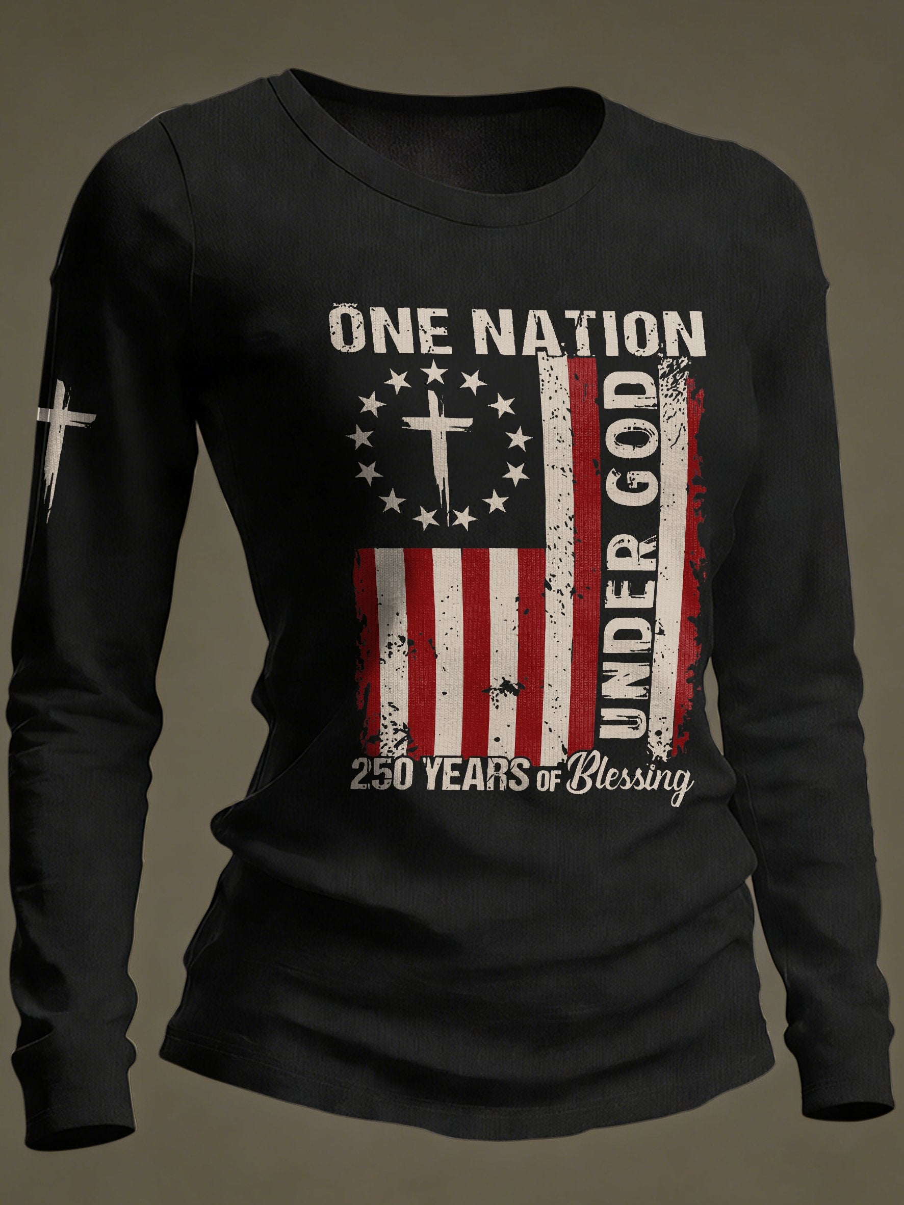 Women's Casual Print Long-Sleeve T-Shirt