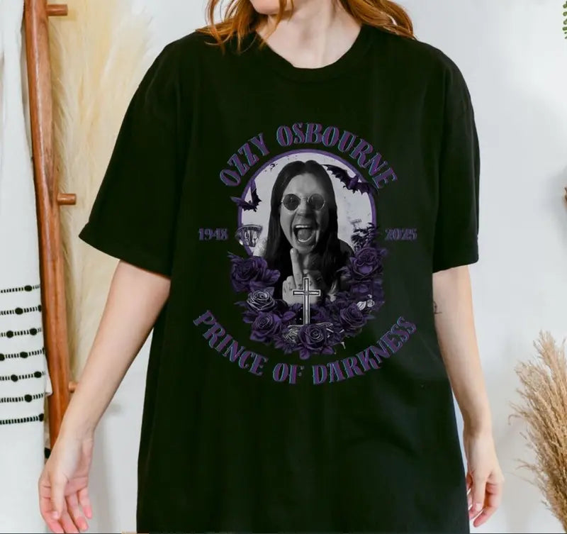 Prince of Darkness T-Shirt Casual Streetwear Rock Styles For Fans