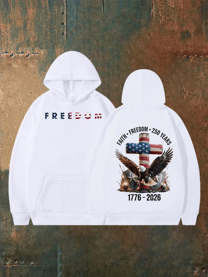 Unisex   American 250th Print  Hoodie